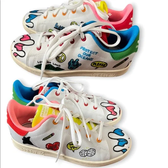 adidas gazelle silver green womens Adidas Stan Smith Primeblue J Octopus (PS)